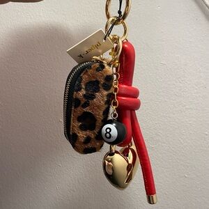 Piper K Leopard Pouch Bag Charm